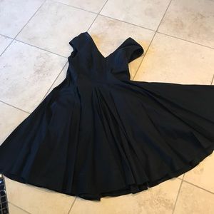 Fitted bodice full skirt dress